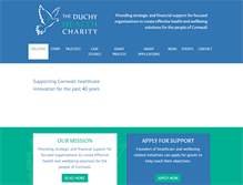 Tablet Screenshot of duchyhealthcharity.org
